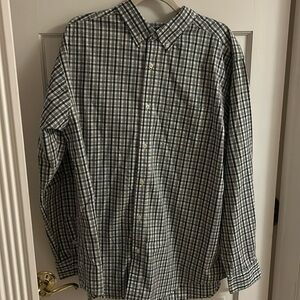 Haggar Blue/Green/White Buttondown